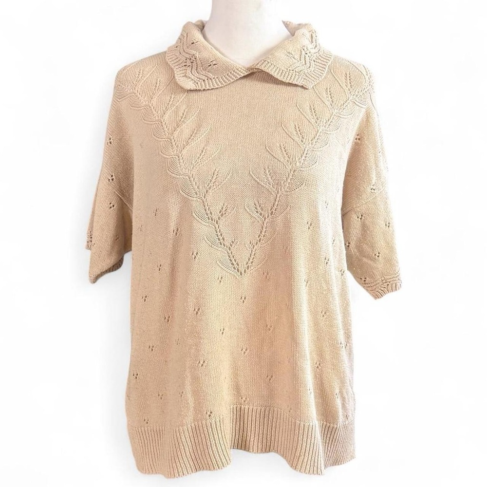 Designers Originals Tan Collared Sweater